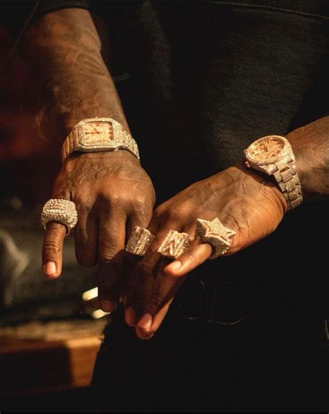 rapper fake watch|rappers wearing diamond rings.